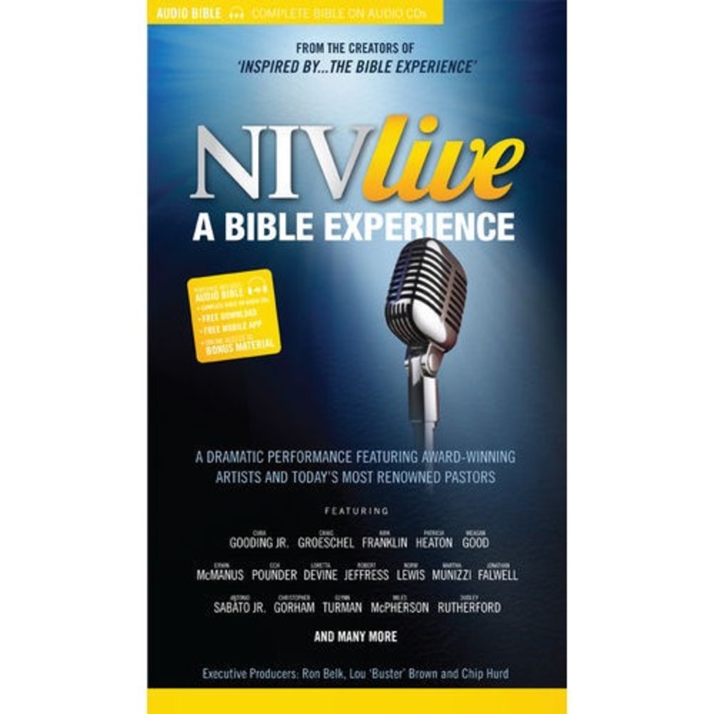 NIV Live - A Bible Experience Complete Audio Book 79 CDs and 1 DVD In Case. NEW!